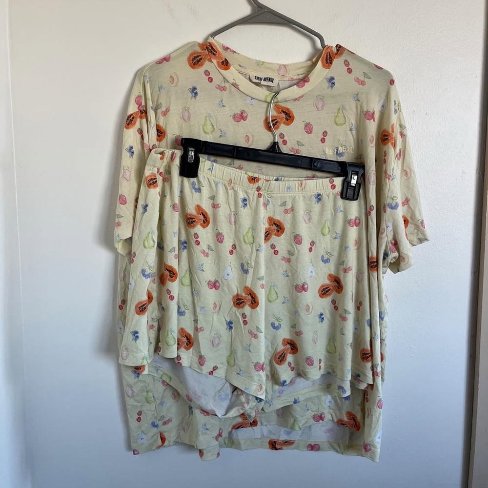 Djerf Avenue Cream Floral Intimates Set